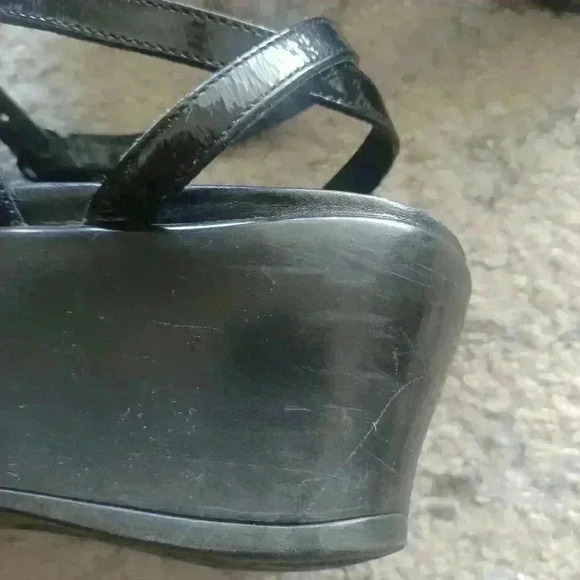 Dansko Womens Black Strappy Wedge Sandals 39 - Picture 15 of 16